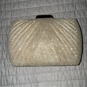 Rose gold clutch with optional straps